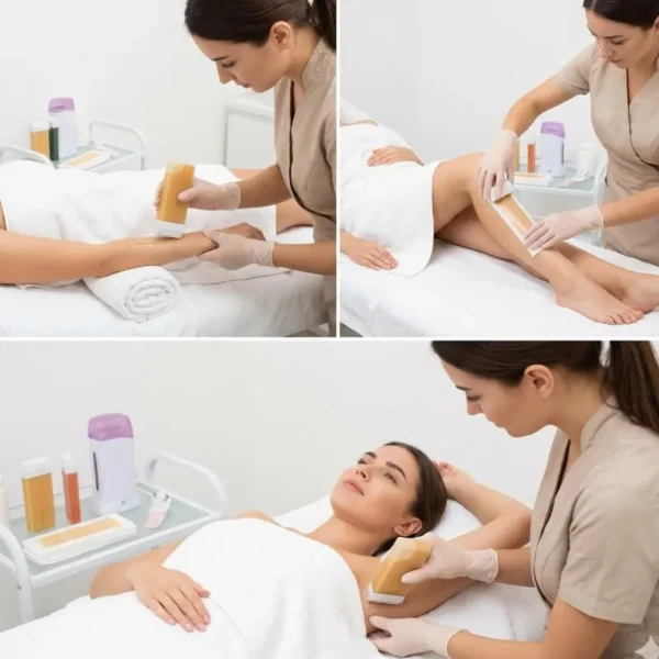 New Project (49) Full Arms + Half Legs + Under Arms Rollon Waxing